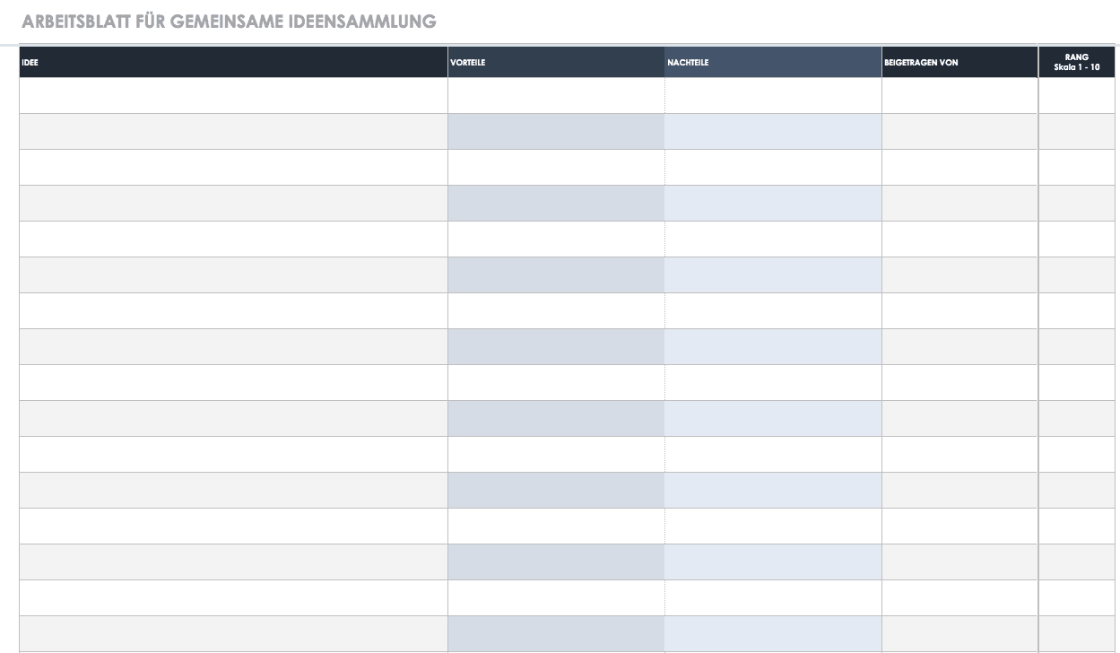 Kostenlose Vorlagen Aufgaben & Checklisten | Smartsheet