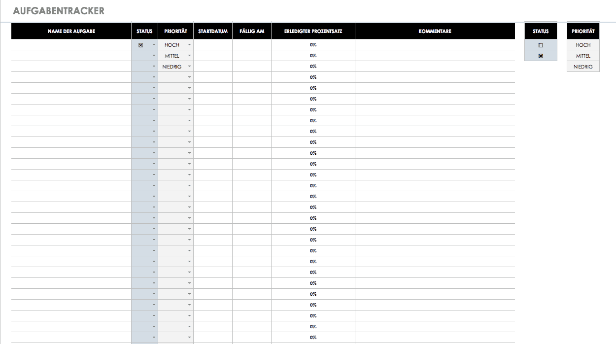 Kostenlose Vorlagen Aufgaben Checklisten Smartsheet