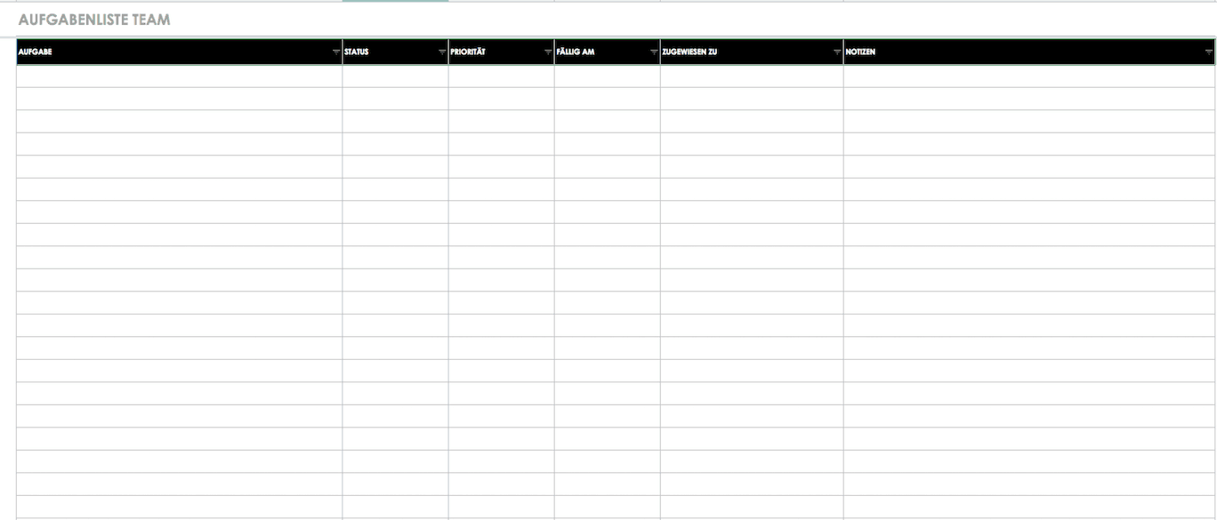 Featured image of post Vorlage Tabelle Zum Ausdrucken Leer