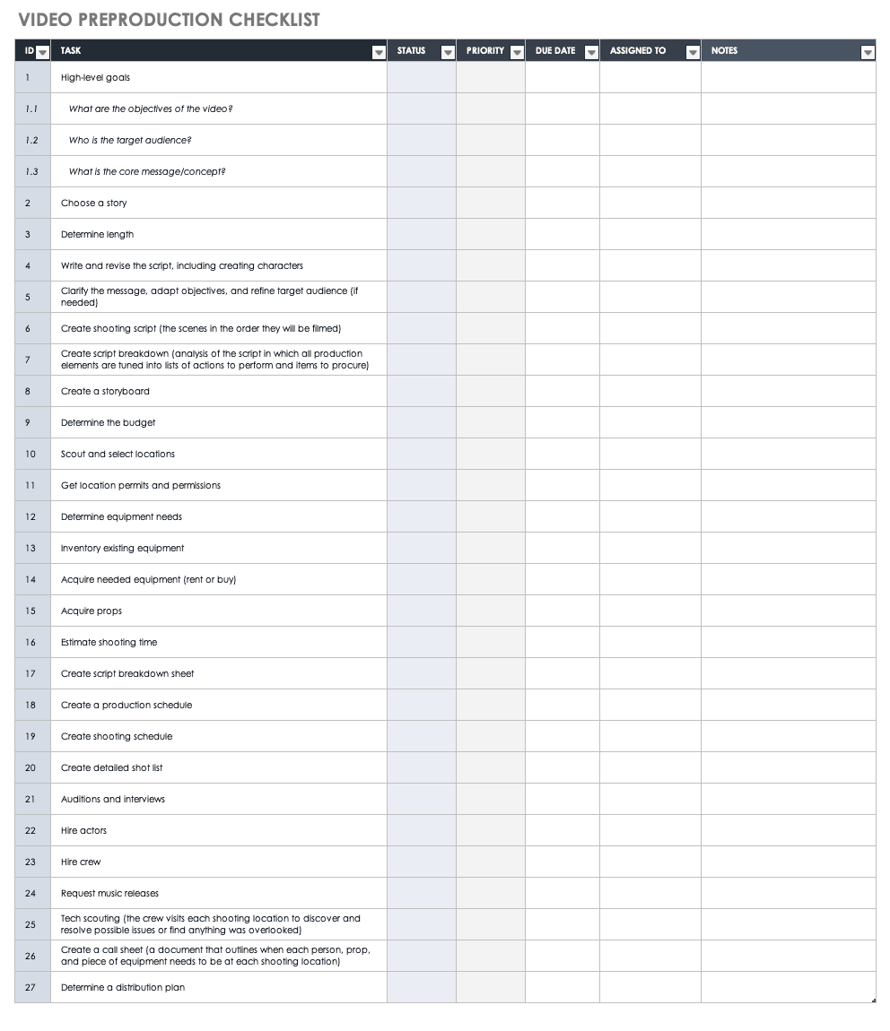 Featured image of post Animation Production Schedule Template