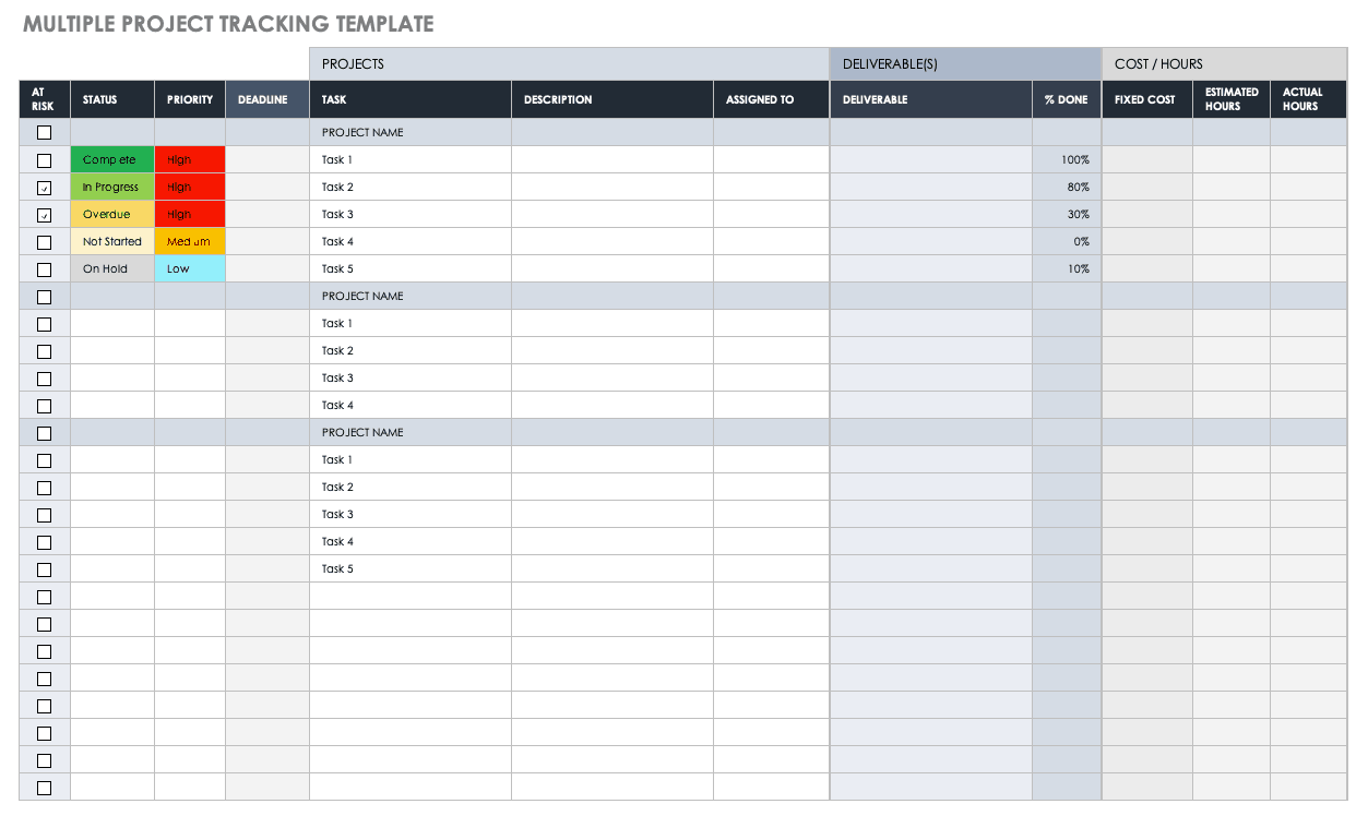 excel job tracking template