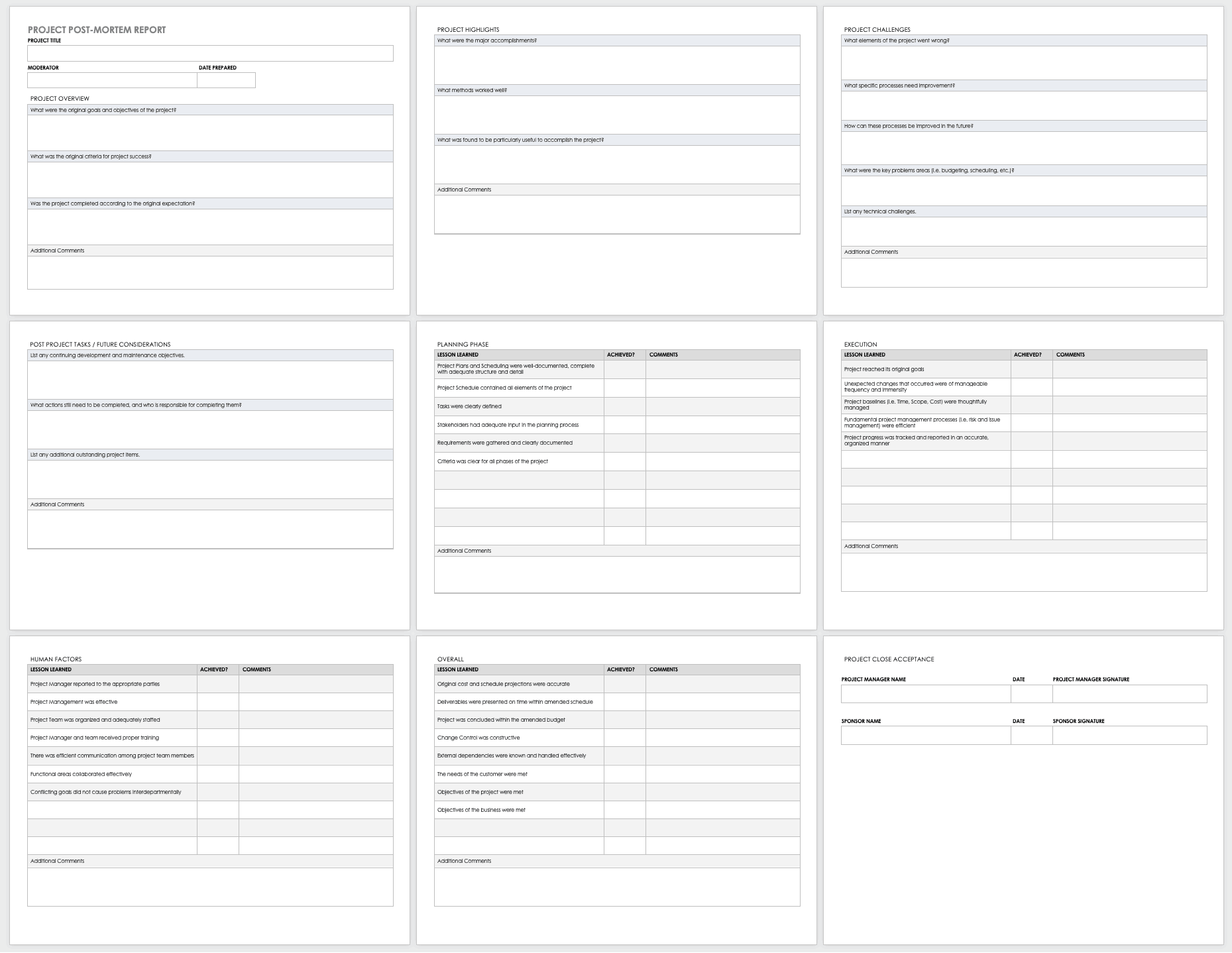 Free Project Report Templates Smartsheet