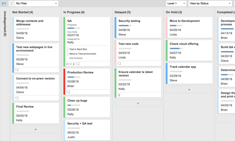 Team Project Task Board Template