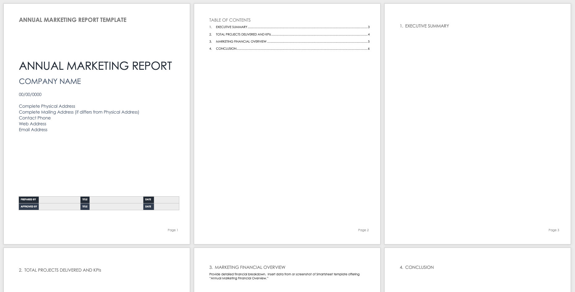 Free Year End Report Templates  Smartsheet Pertaining To Annual Financial Report Template Word