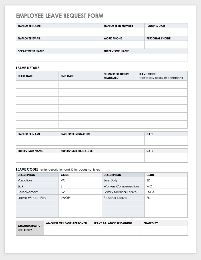 Free Overtime Request Forms  Smartsheet