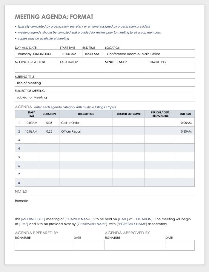 Download One On One Meeting Template Excel Background