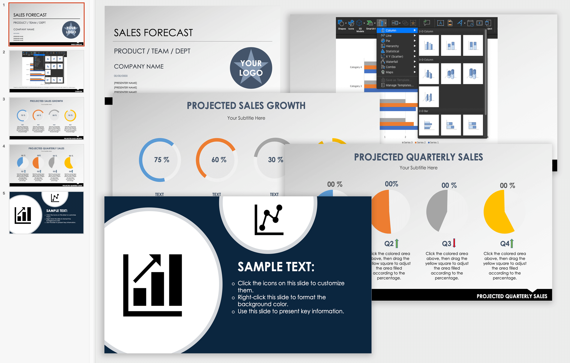 sales forecast presentation ppt