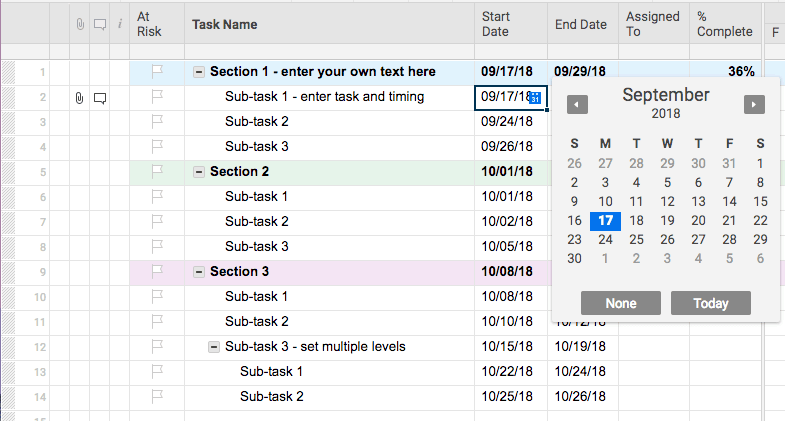 Create a Gantt Chart in Excel: Instructions & Tutorial | Smartsheet