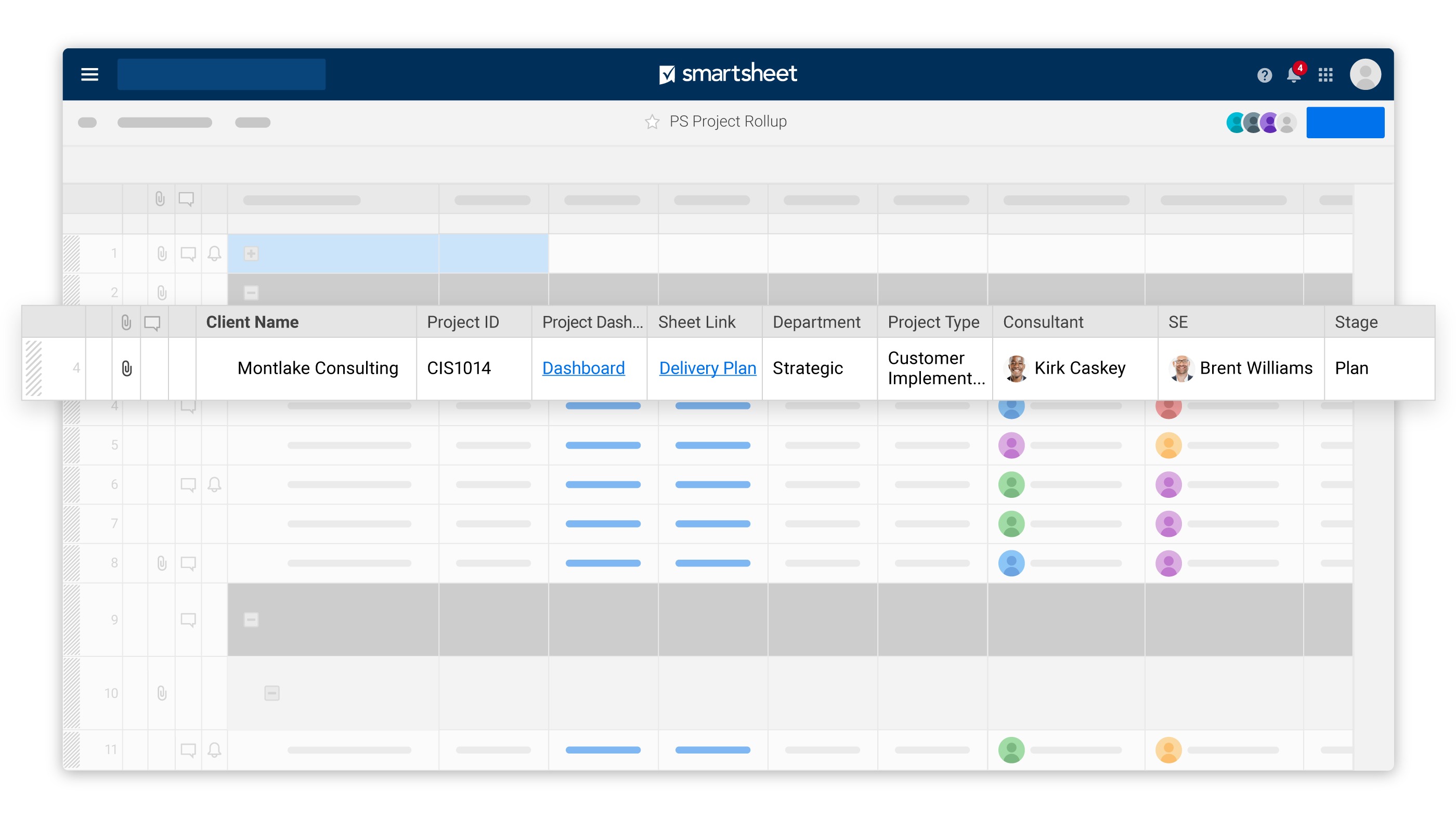 Accelerator For Professional Services Smartsheet 4093