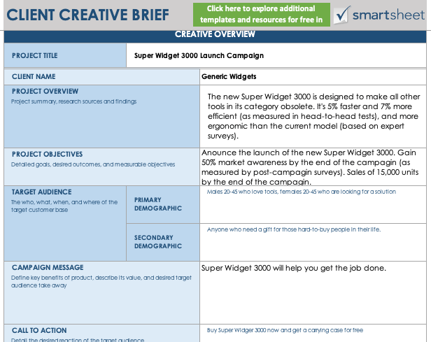 creative brief ideas