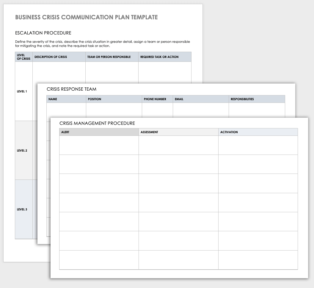 Crisis Communication Plan Template Word Doc