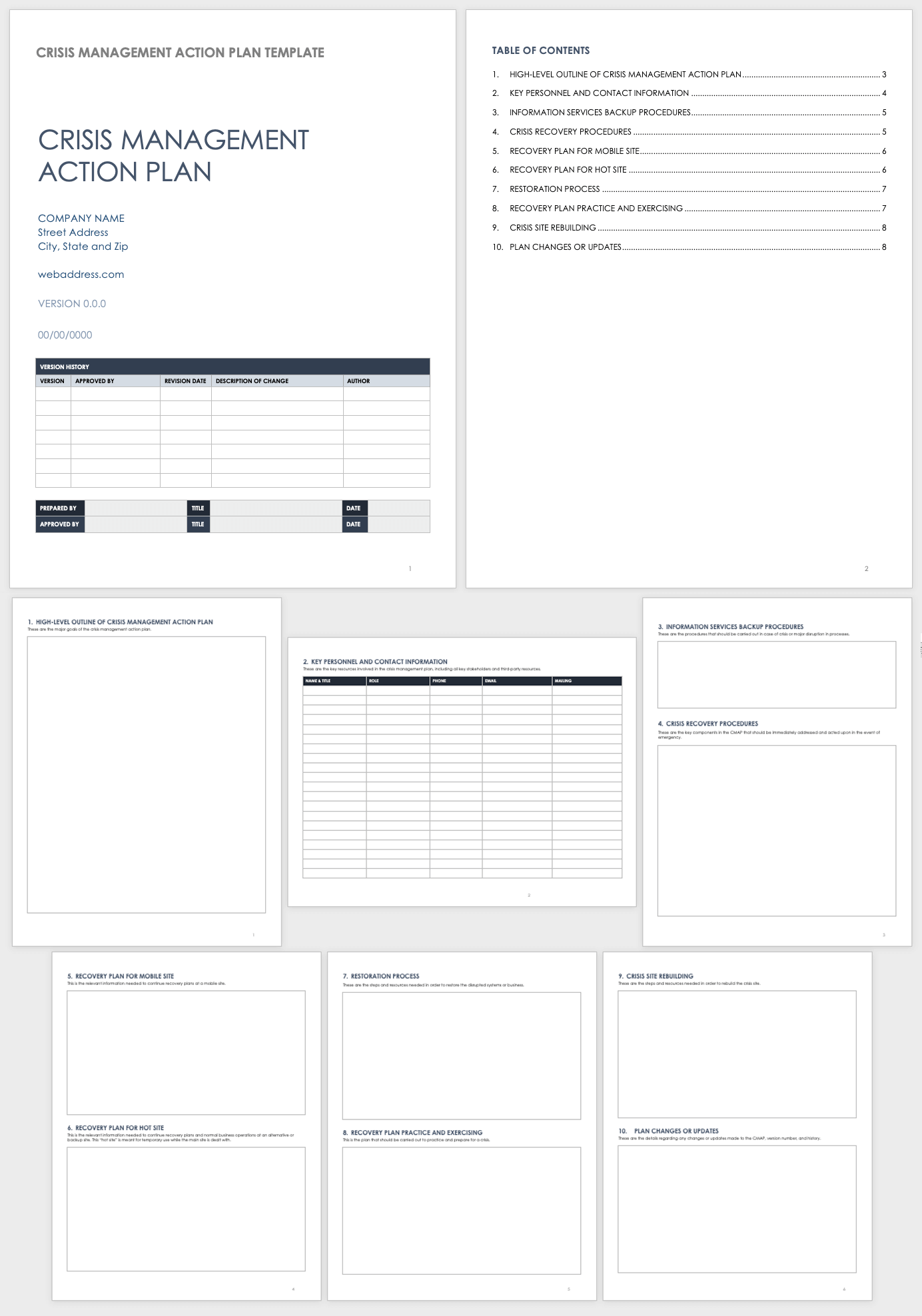 Free Crisis Management Templates Smartsheet