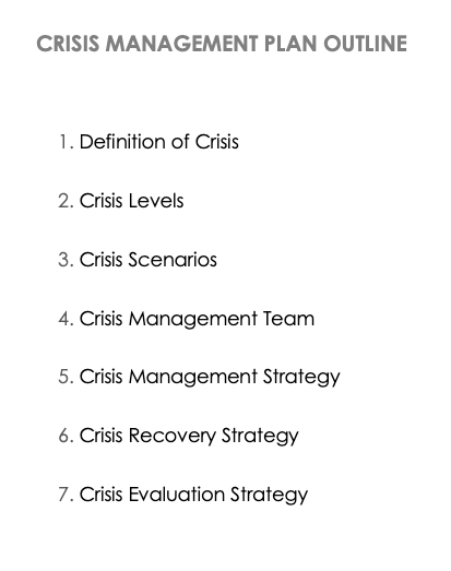 Free Crisis Management Templates Smartsheet