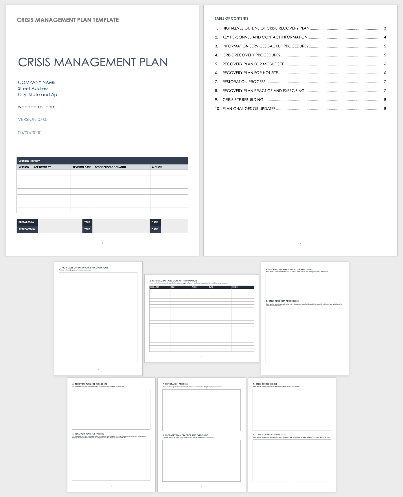 Free Crisis Management Templates Smartsheet