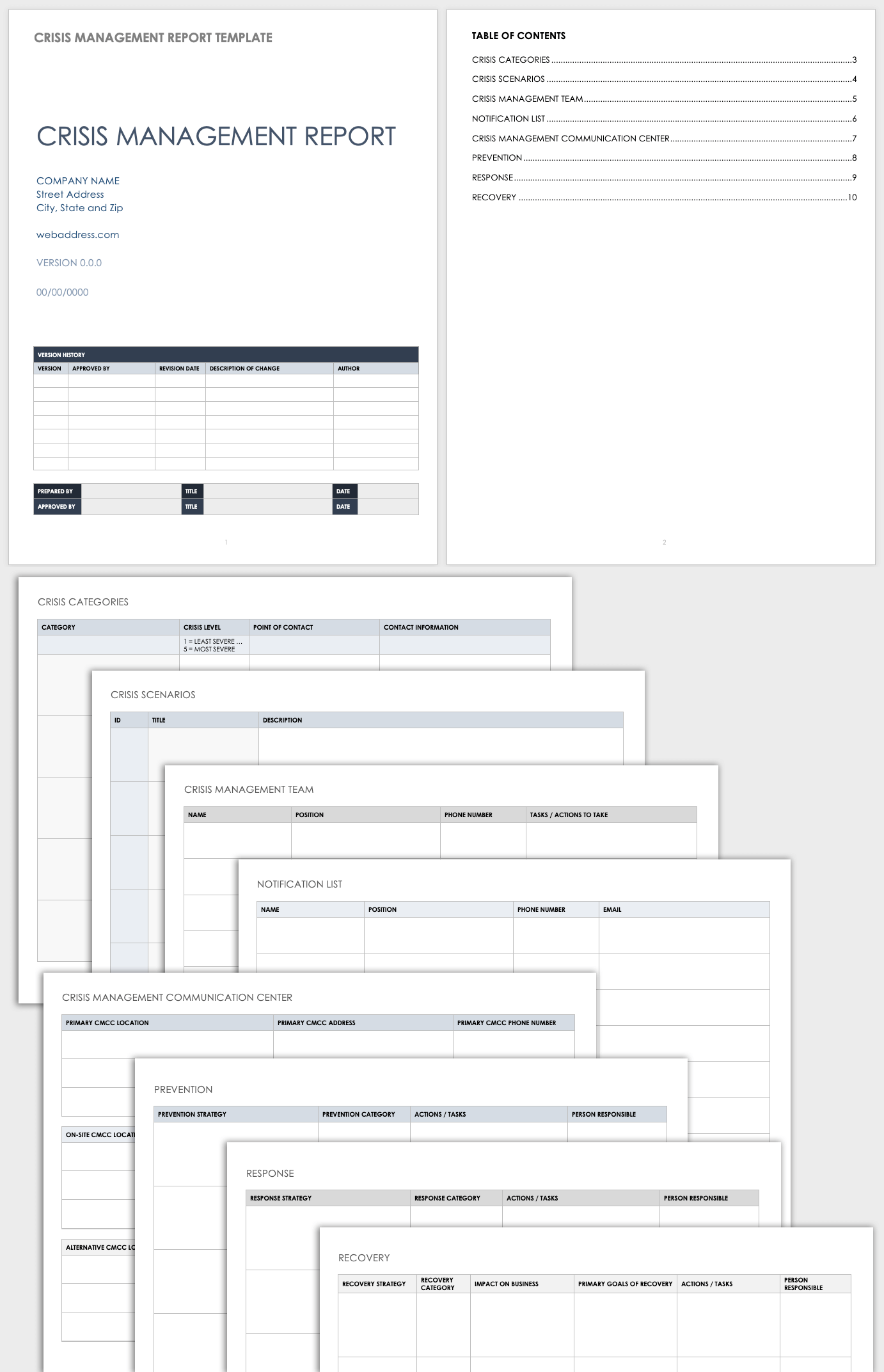 Free Crisis Management Templates  Smartsheet Throughout It Management Report Template