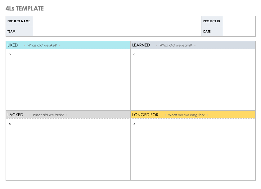 Agile and Scrum Retrospective Templates Smartsheet (2022)