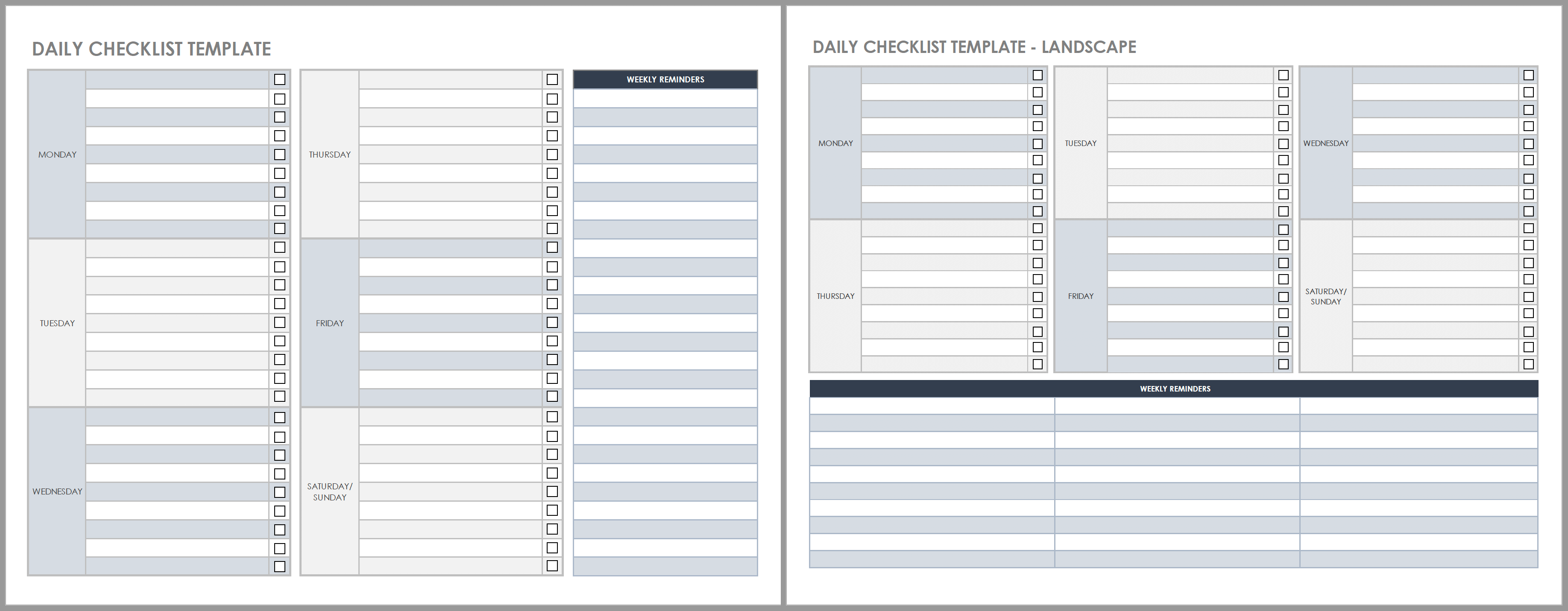 daily schedule checklist pdf
