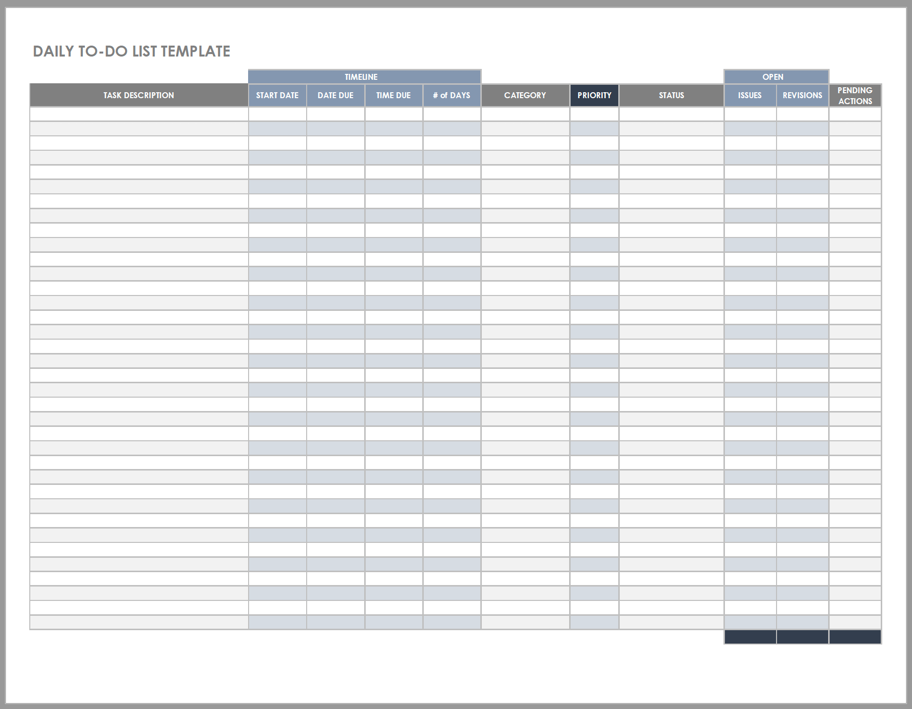 Free Daily Work Schedule Templates Smartsheet