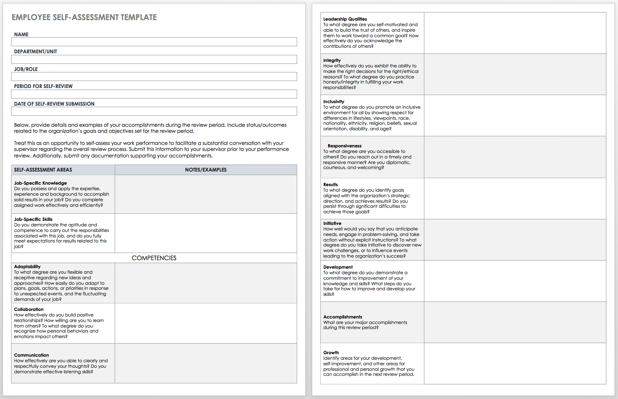 employee-skill-assessment-template-collection