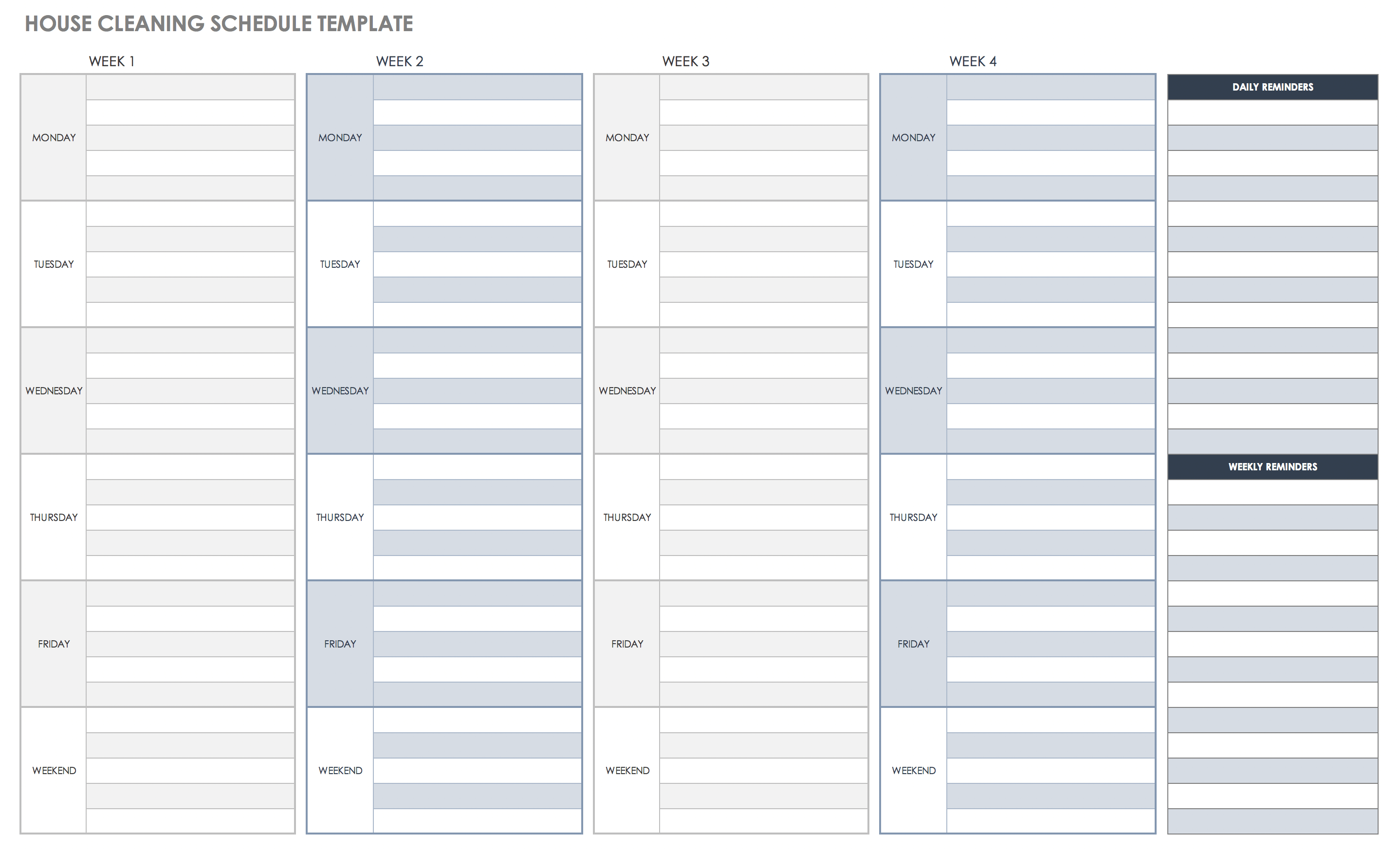 Daily Planner Template - Free Printable Daily Planner for Excel