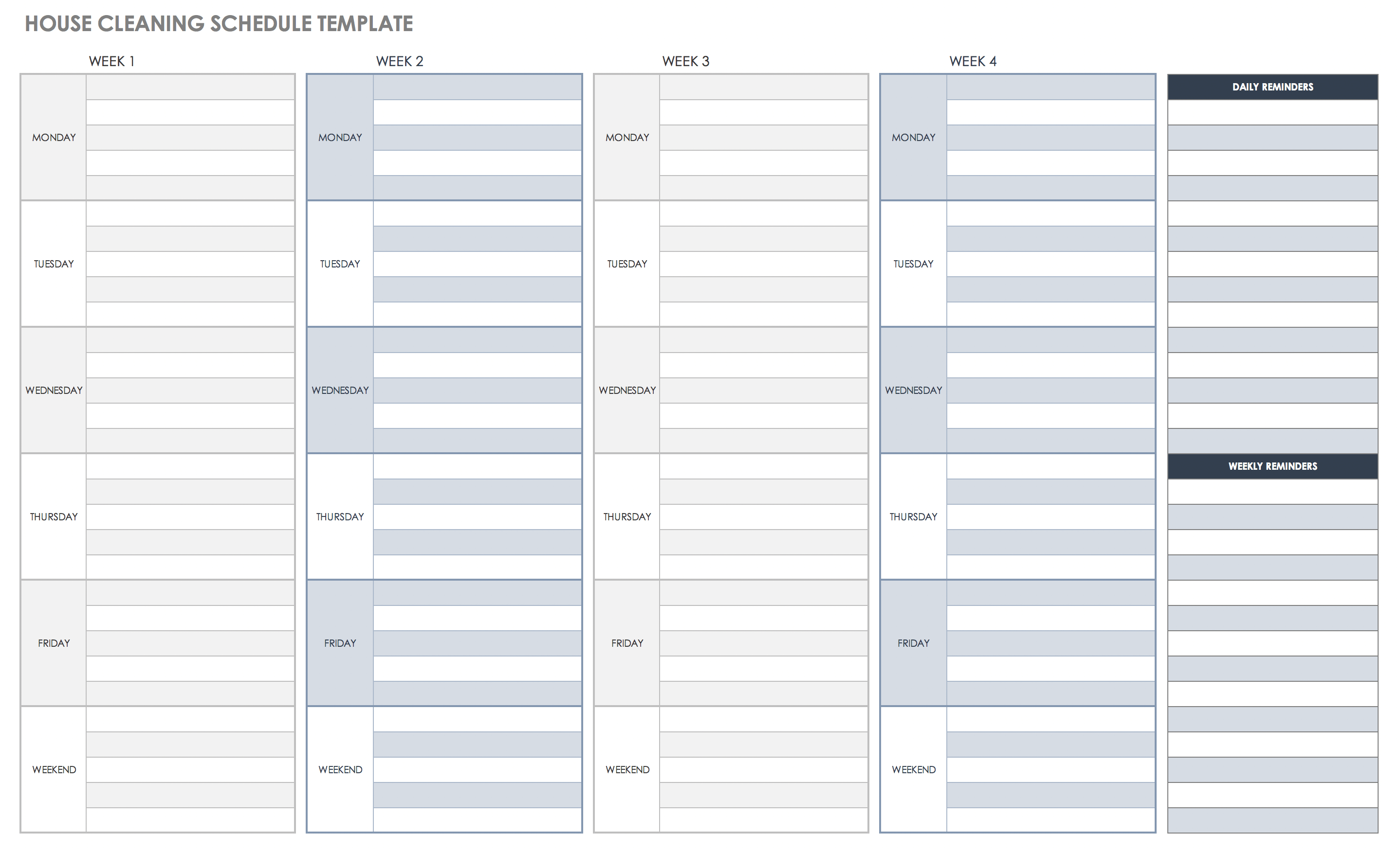 study timetable template excel