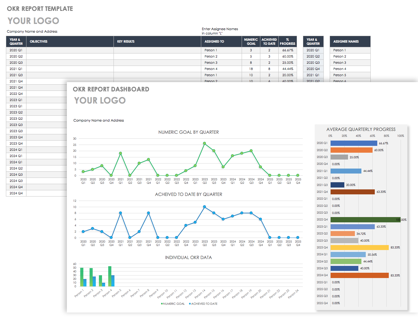 Okr Free Template Printable Templates