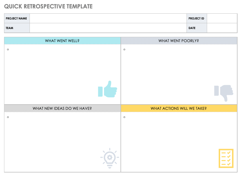 Agile and Scrum Retrospective Templates Smartsheet