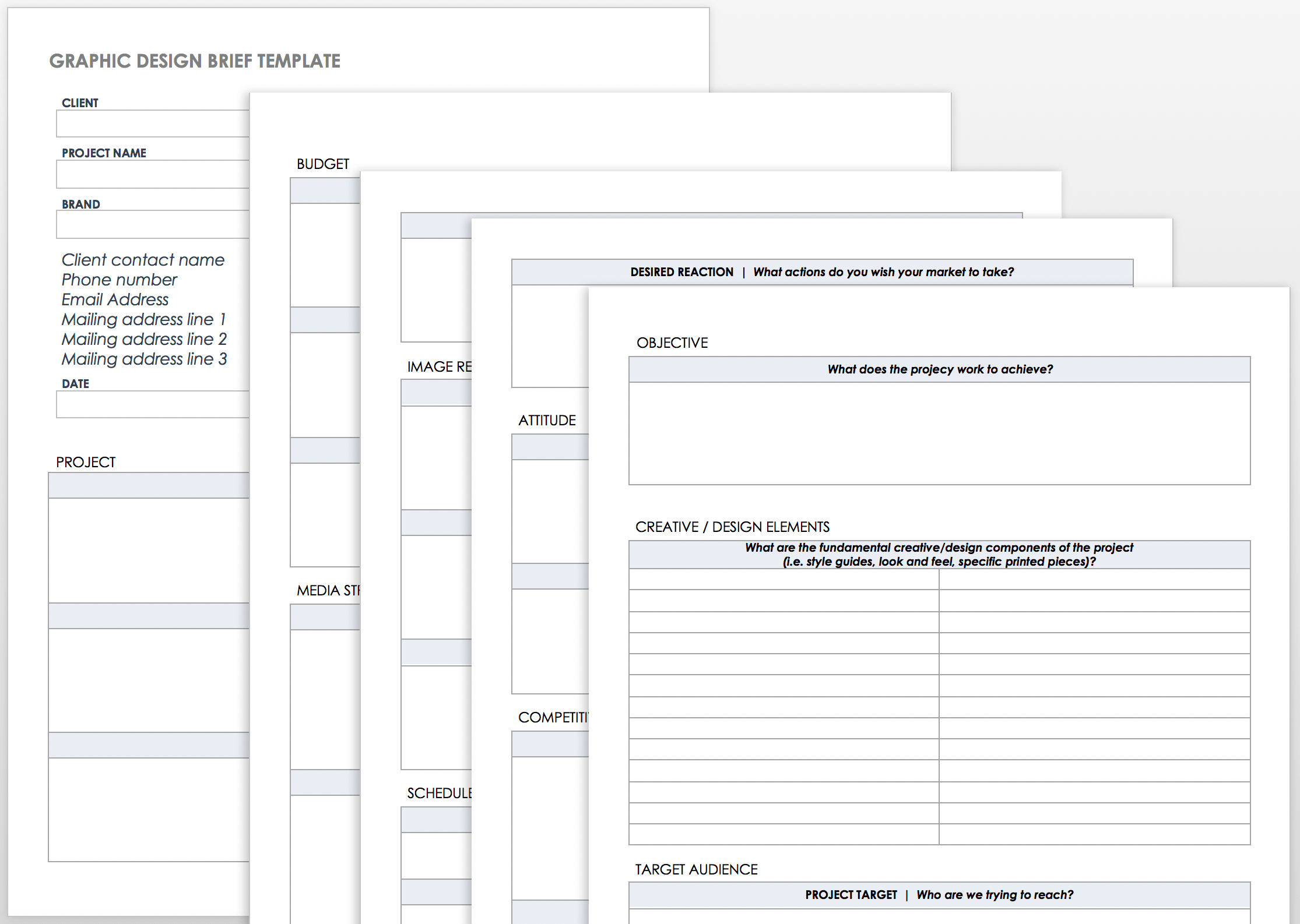 Free Creative Brief Templates - Smartsheet