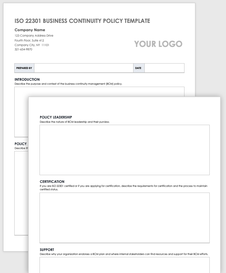 ISO 22301 Business Continuity Management Made Easy Smartsheet (2022)