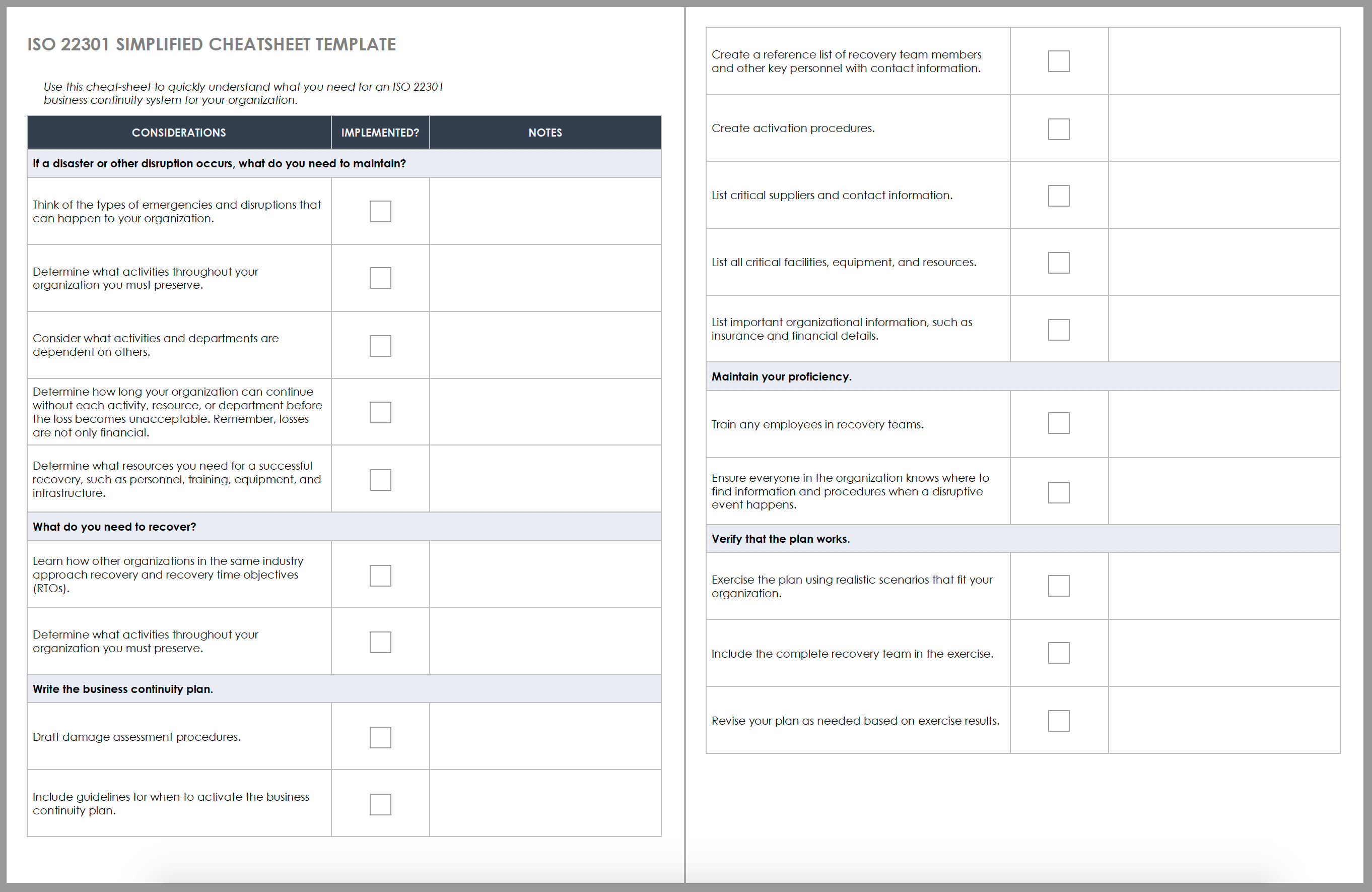 ISO 22301 Business Continuity Management Made Easy Smartsheet (2022)