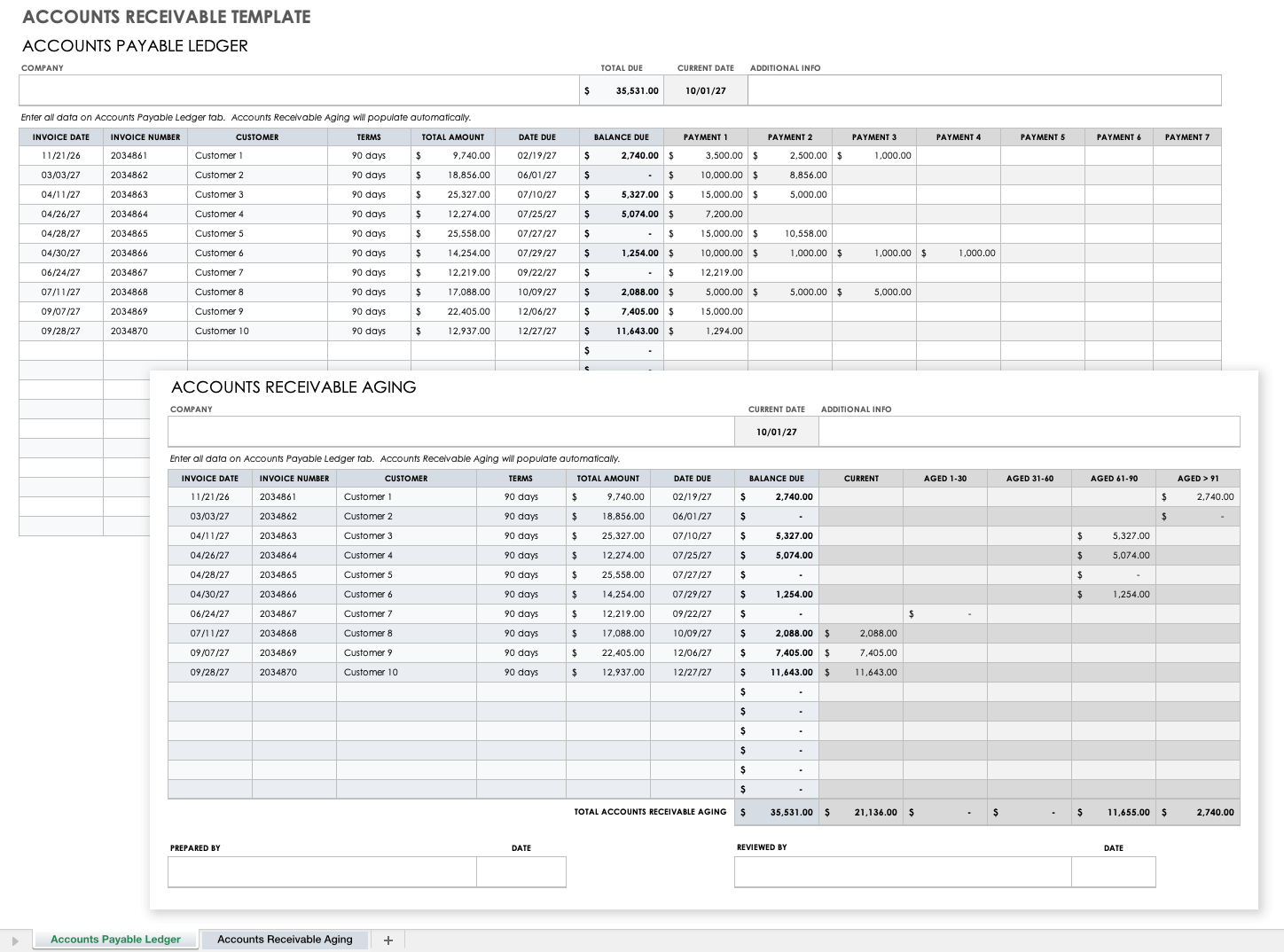 chart of accounts excel template