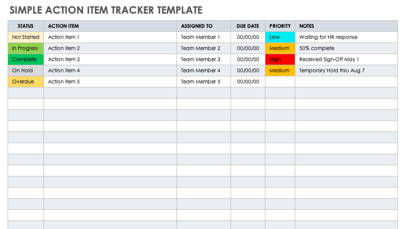 Action Log Template Excel Free PRINTABLE TEMPLATES