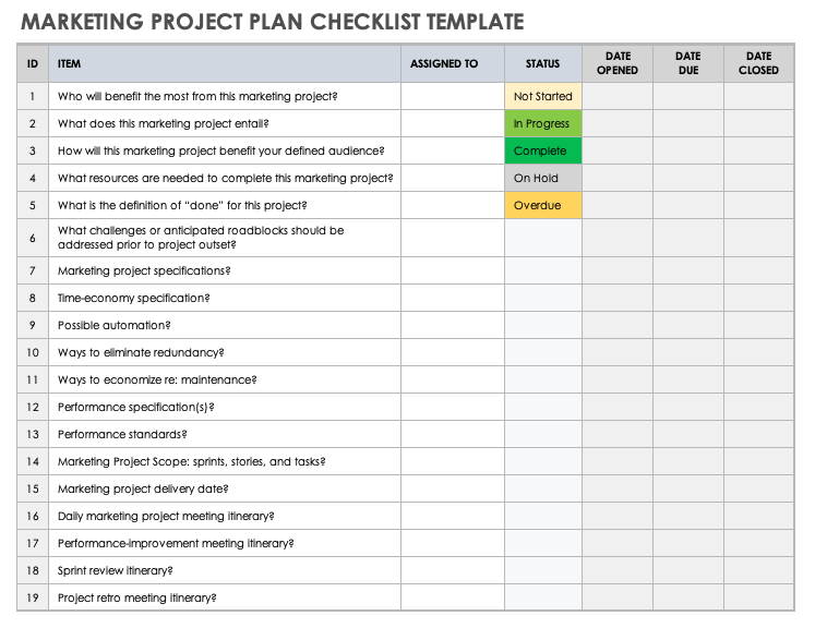 Marketing Project Plan Template from www.smartsheet.com