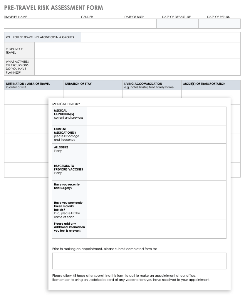 35+ Free Risk Assessment Forms