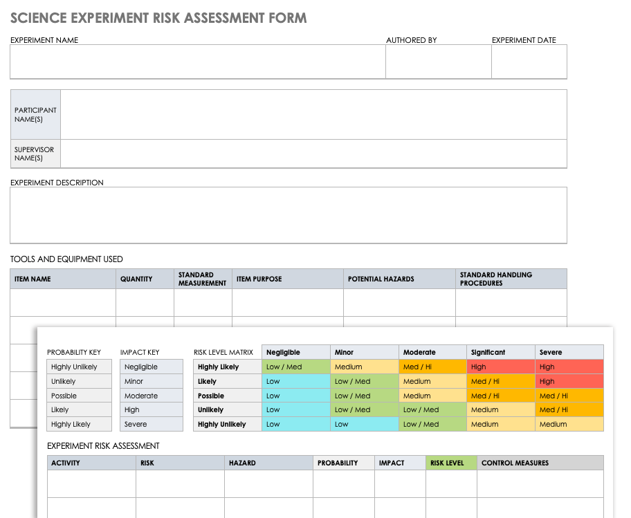 risk-assessment-template-science