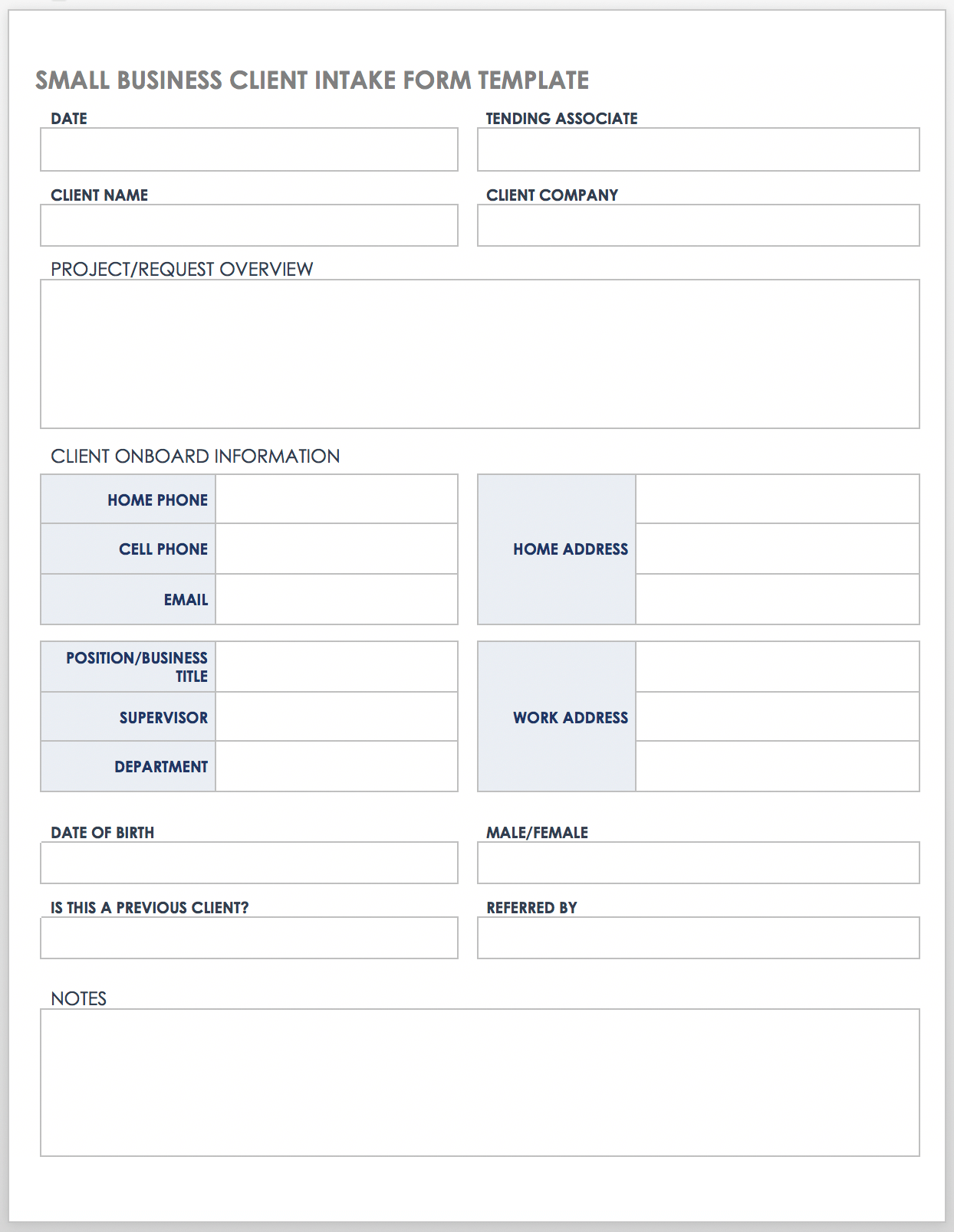 Free Printable Intake Forms Printable Forms Free Online