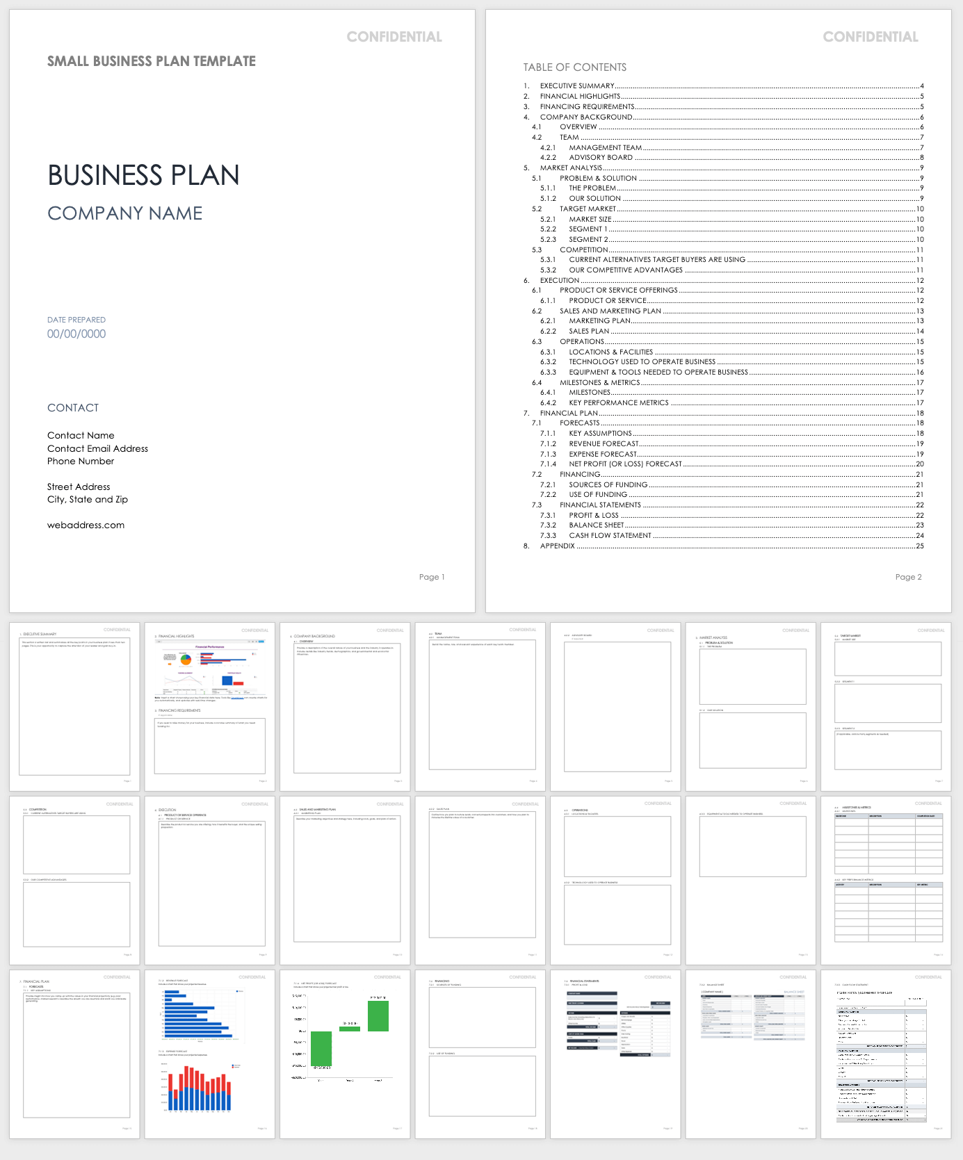 Free Simple Business Plan Templates