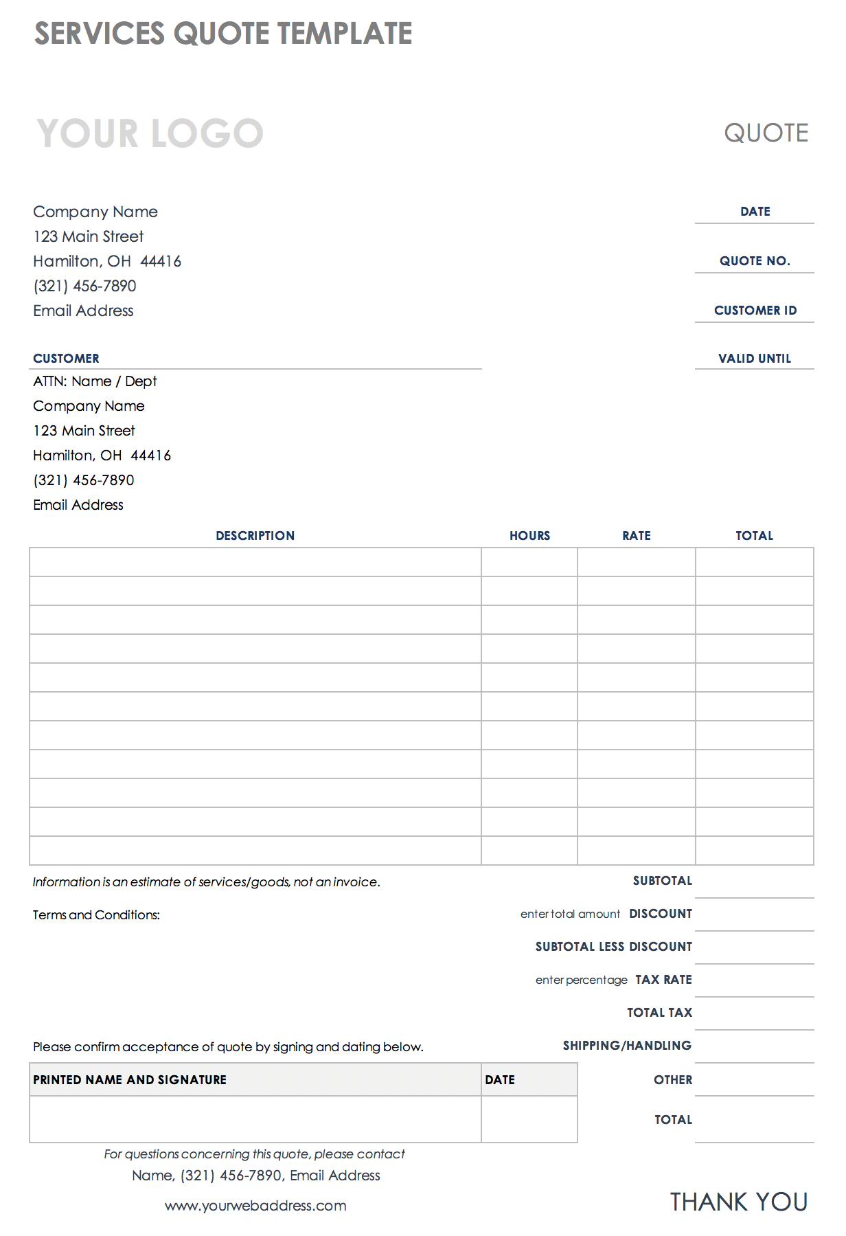 how to write a building estimate