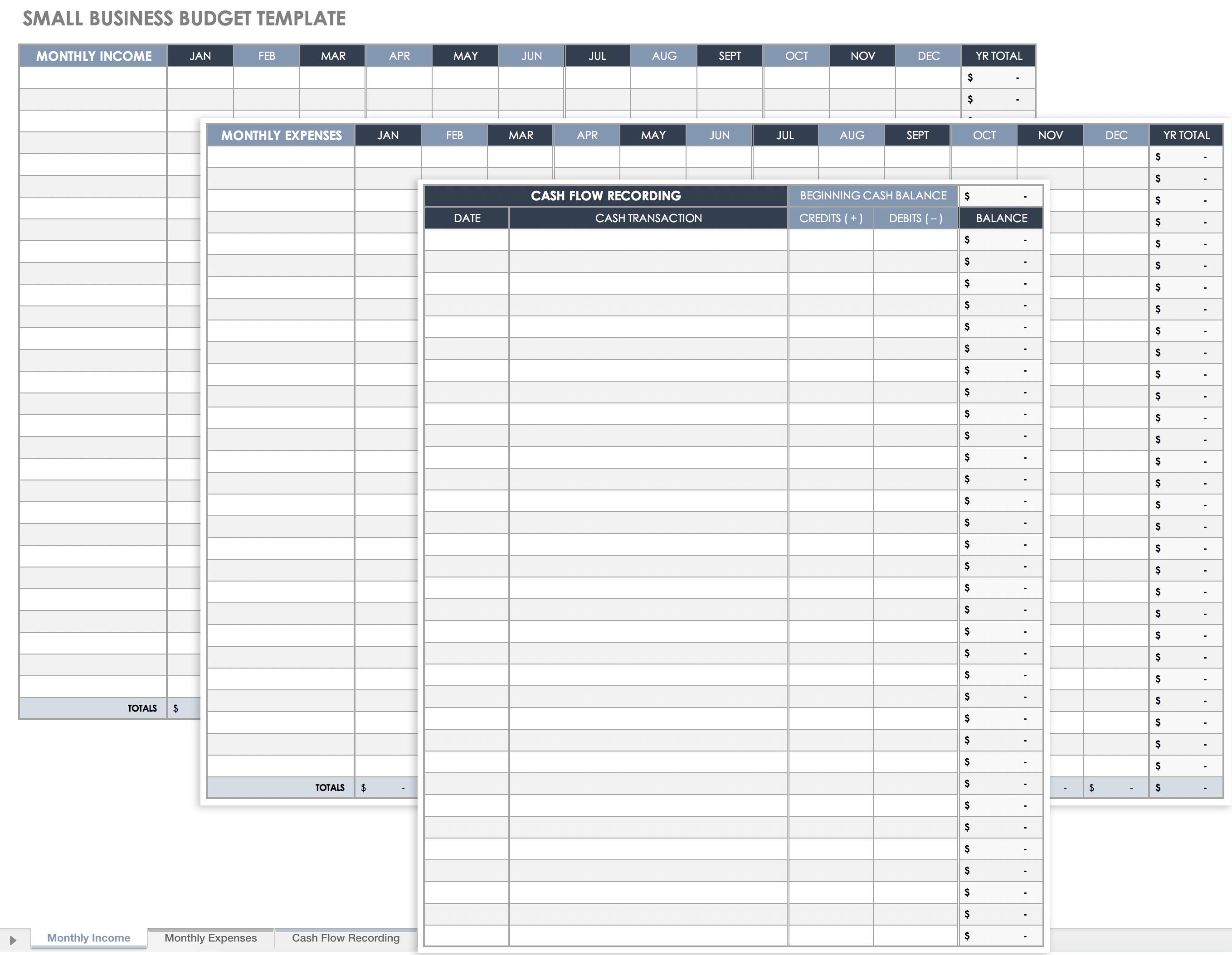 monthly expenses spreadsheet paper