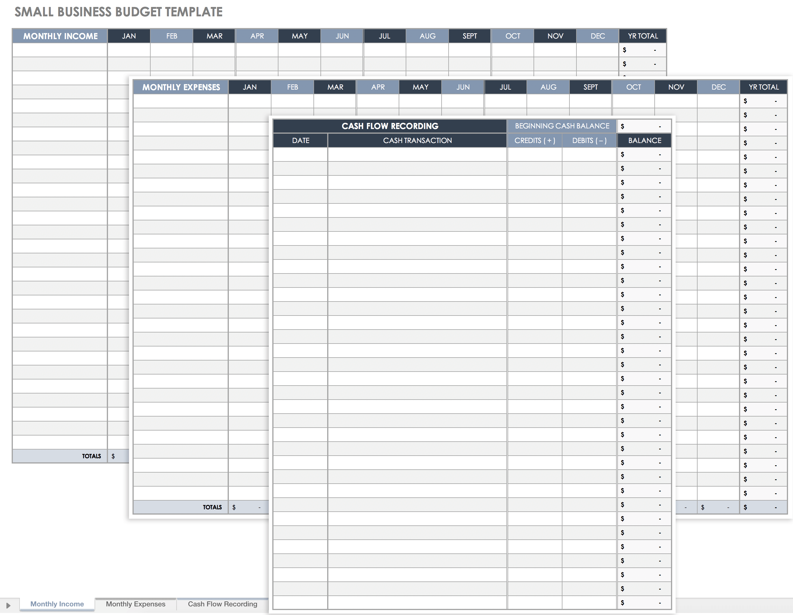 Small Business Budget Template Excel Free - Parahyena.com