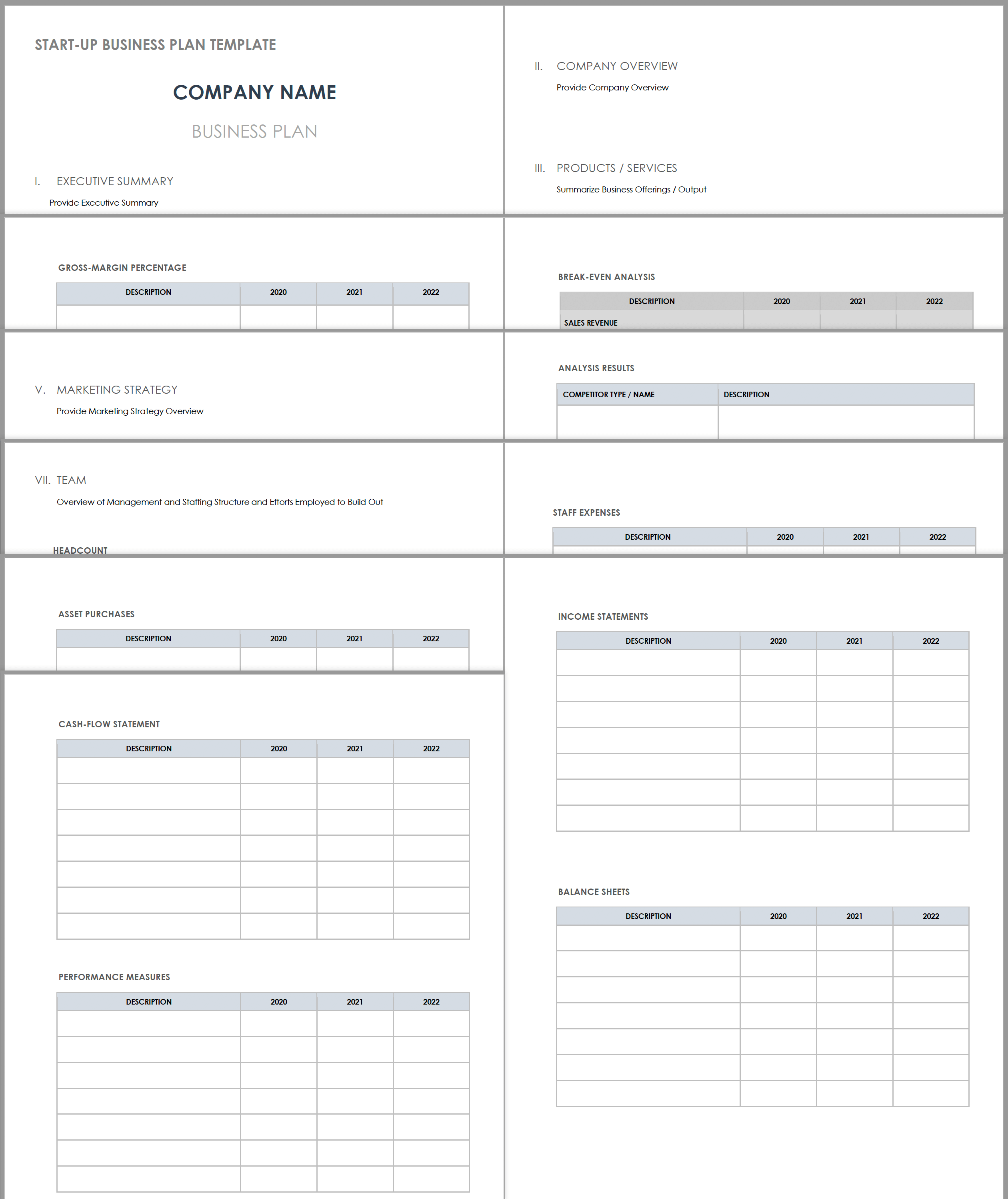 business plan for start up pdf