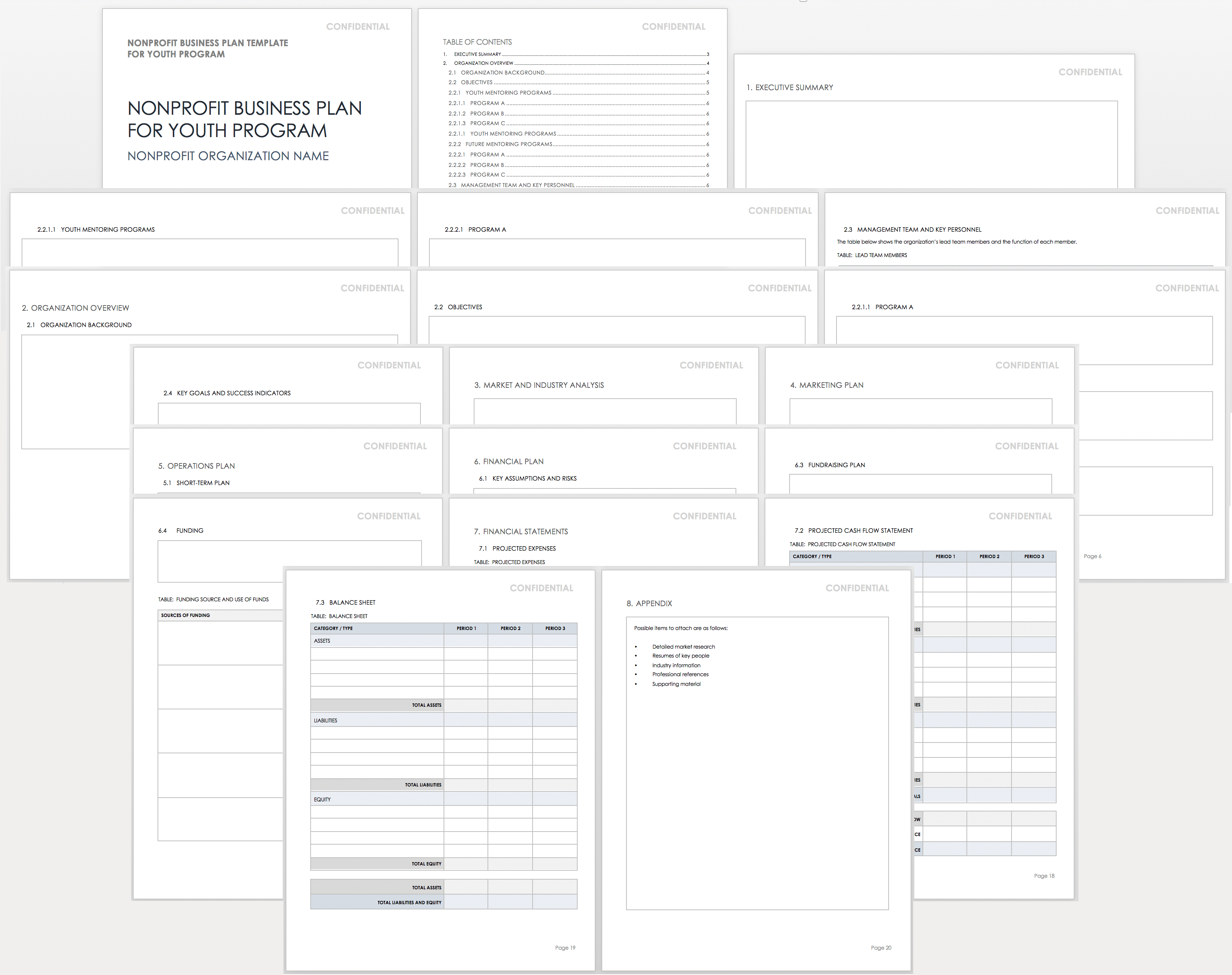 Nonprofit Business Plan Templates Smartsheet