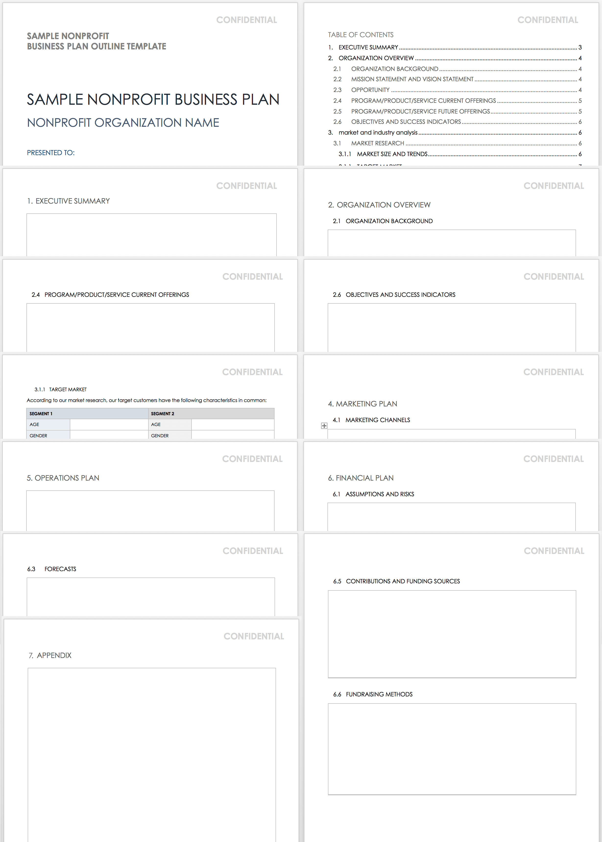 non profit strategic plan outline