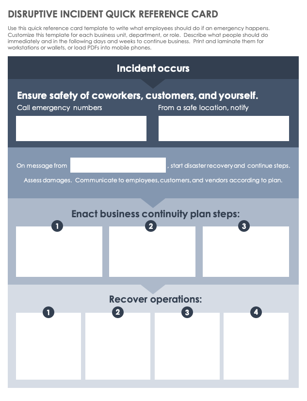 How To Write A Business Continuity Plan Smartsheet