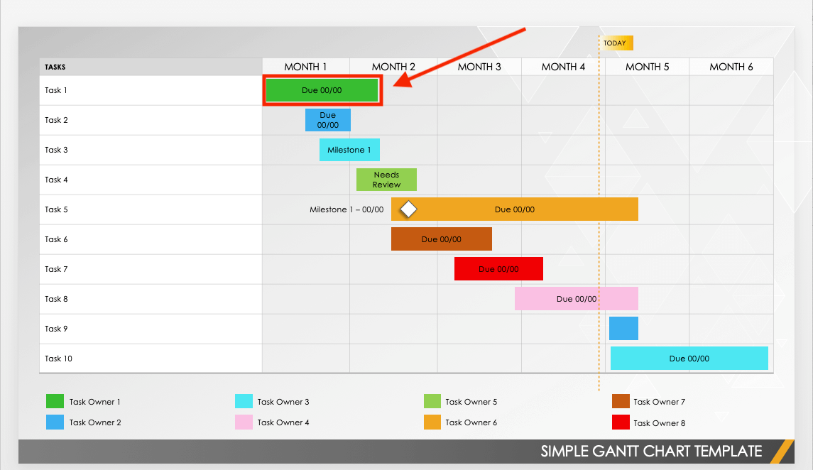 office how to change color of task bars