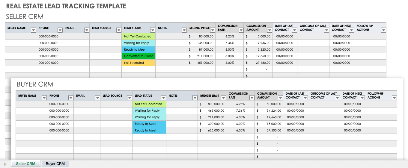 Lead And Follow Up Tracker Excel Template