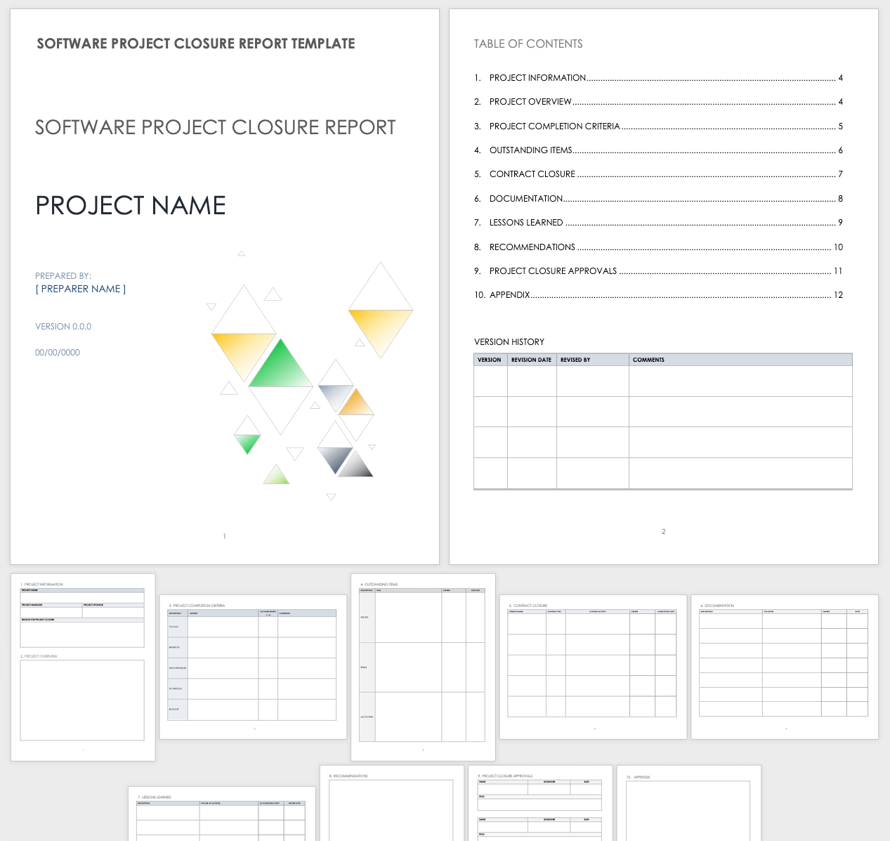 Free Project Closeout Templates Smartsheet