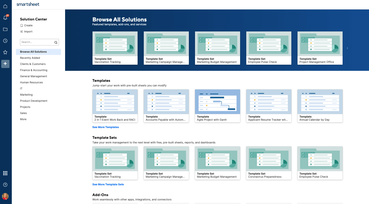 Smartsheet Solutions