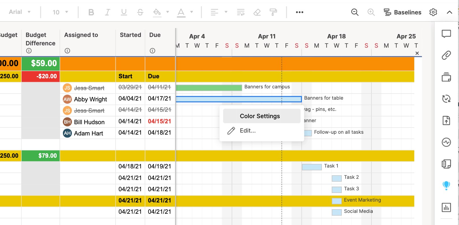 How To Make A Timeline In Excel Template Tutorial Smartsheet