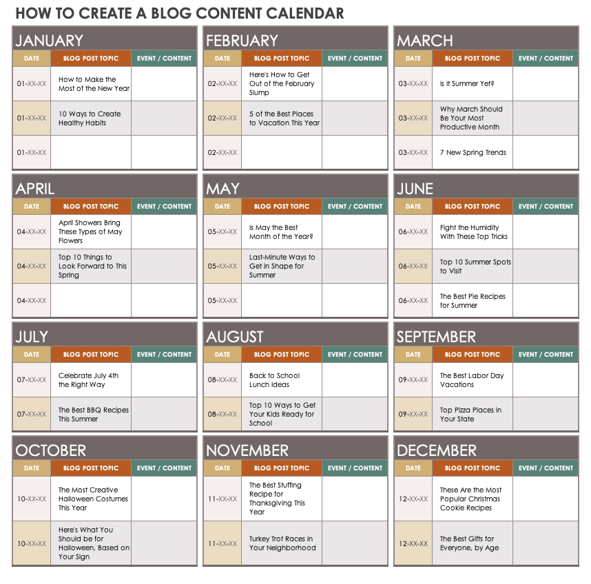 Ultimate 2024 Content Calendar Boost Your Marketing Game!